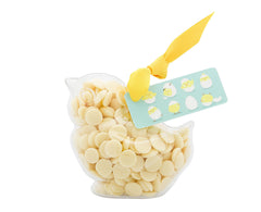 Plastic Easter Chick shape filled with chocolate buttons, Easter Gift - Image 3