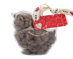 Plastic Easter Chick shape filled with chocolate buttons, Easter Gift - Image 4