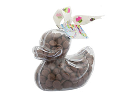 Plastic duck shape filled with chocolate buttons, Gift - Image 1