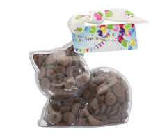 Plastic kitten shape filled with chocolate buttons, Gift - Image 4