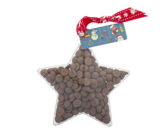 Plastic star shape filled with chocolate buttons, Gift - Image 3