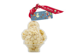 Plastic Father Christmas shape filled with chocolate buttons, Christmas Gift - Image 3