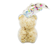 Plastic teddy bear shape filled with chocolate buttons, Gift - Image 2