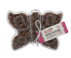 Plastic butterfly shape filled with chocolate buttons, Gift - Image 1