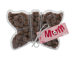 Plastic butterfly shape filled with chocolate buttons, Gift - Image 3