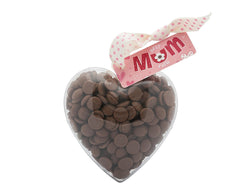 Plastic heart shape filled with chocolate buttons, Gift - Image 5
