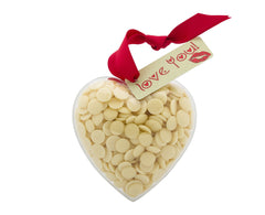 Plastic heart shape filled with chocolate buttons, Gift - Image 3