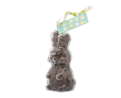 Plastic Easter Bunny shape filled with chocolate buttons, Easter Gift - Image 2