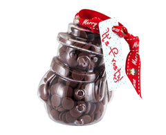 Plastic snowman shape filled with chocolate buttons, Christmas Gift - Image 3