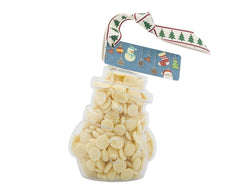 Plastic snowman shape filled with chocolate buttons, Christmas Gift - Image 2